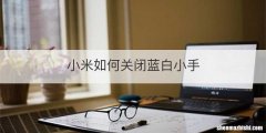小米如何关闭蓝白小手