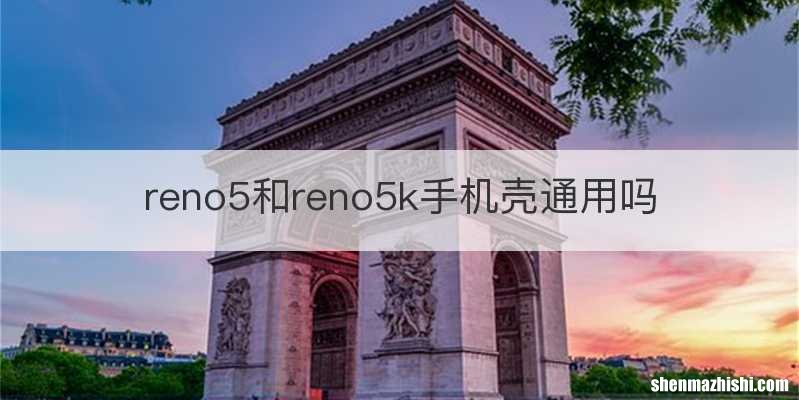 reno5和reno5k手机壳通用吗