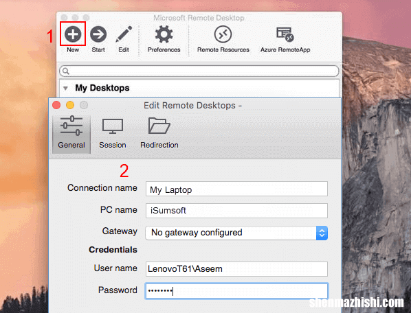 Windows到Mac远程桌面连接以及反之亦然