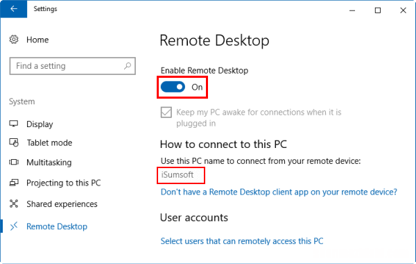 Windows到Mac远程桌面连接以及反之亦然