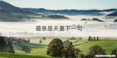 最亲是夫妻下一句