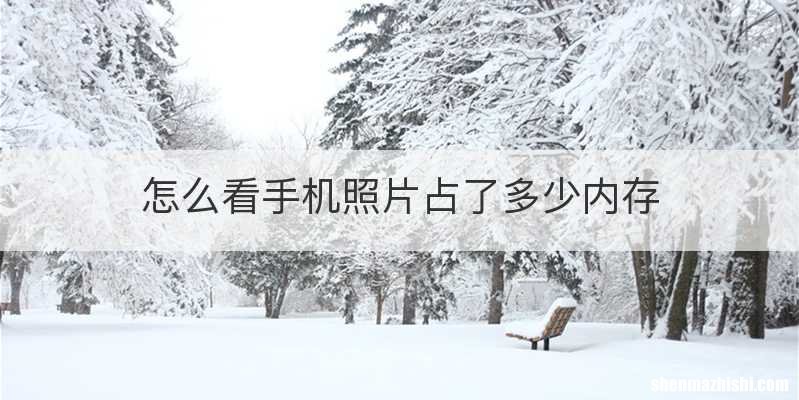 怎么看手机照片占了多少内存