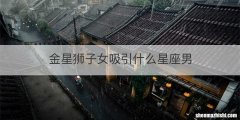 金星狮子女吸引什么星座男