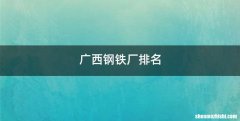 广西钢铁厂排名
