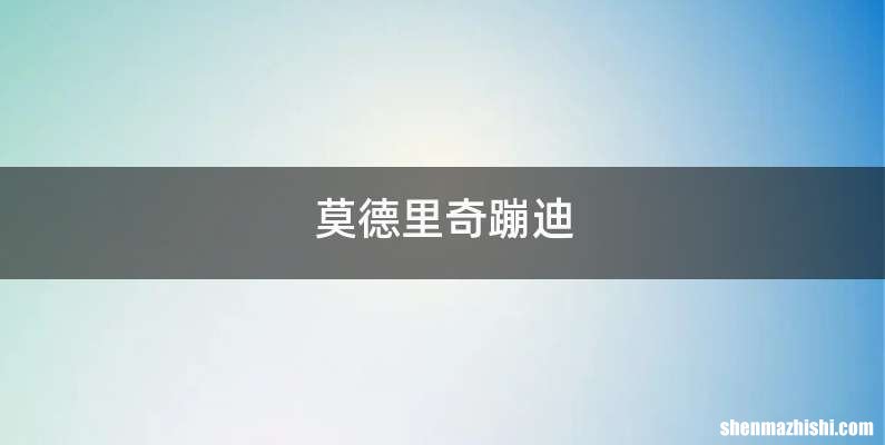 莫德里奇蹦迪