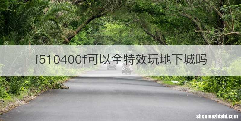 i510400f可以全特效玩地下城吗