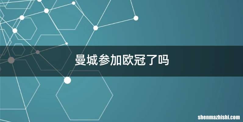 曼城参加欧冠了吗