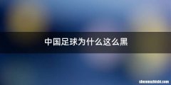 中国足球为什么这么黑