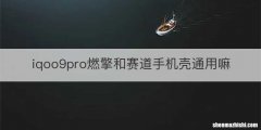 iqoo9pro燃擎和赛道手机壳通用嘛