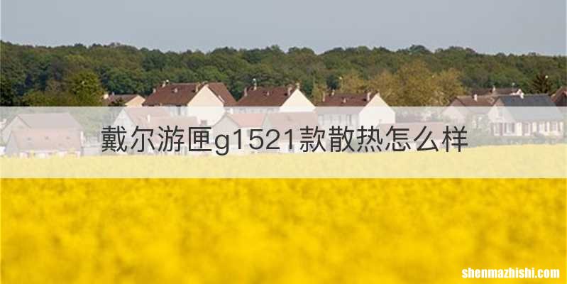 戴尔游匣g1521款散热怎么样