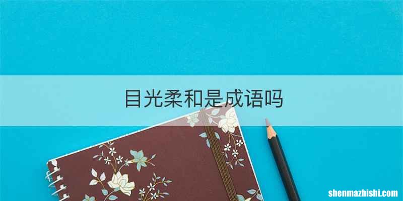 目光柔和是成语吗
