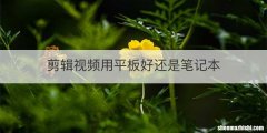 剪辑视频用平板好还是笔记本
