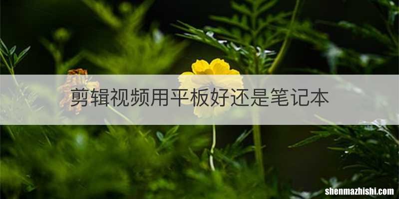 剪辑视频用平板好还是笔记本
