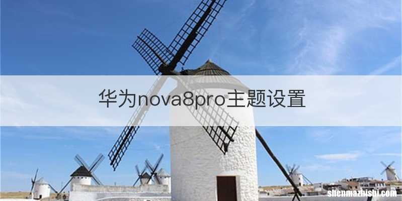 华为nova8pro主题设置