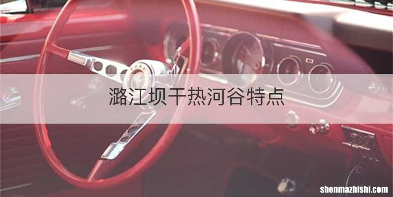 潞江坝干热河谷特点