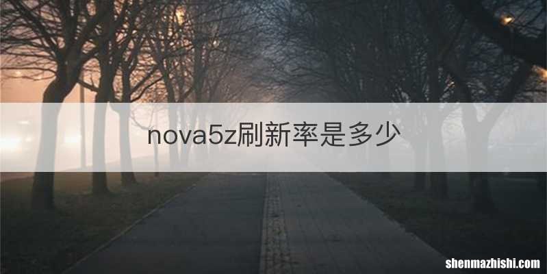 nova5z刷新率是多少