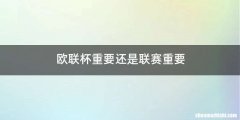欧联杯重要还是联赛重要