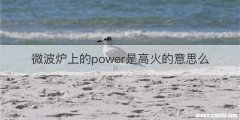 微波炉上的power是高火的意思么