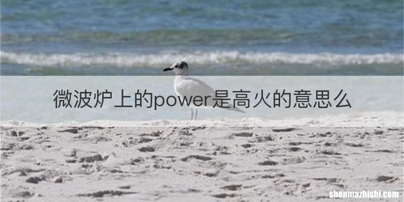 微波炉上的power是高火的意思么