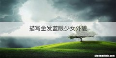 描写金发蓝眼少女外貌