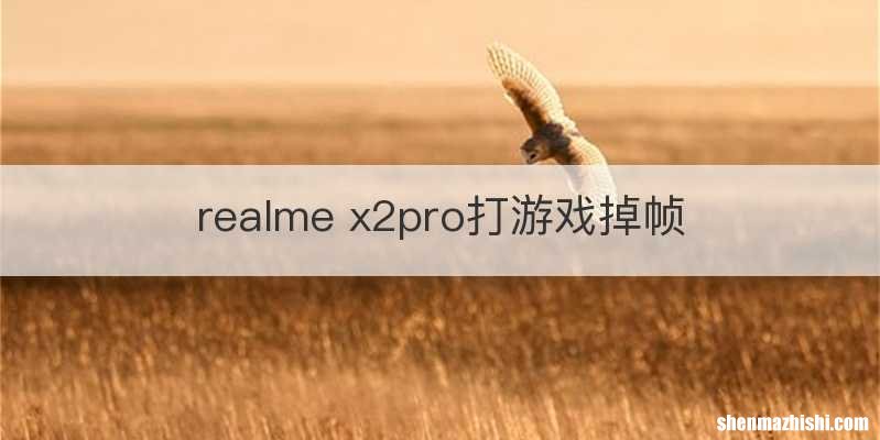 realme x2pro打游戏掉帧