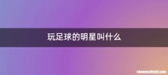 玩足球的明星叫什么