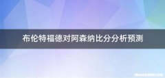 布伦特福德对阿森纳比分分析预测