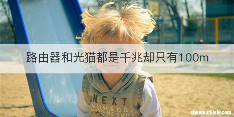 路由器和光猫都是千兆却只有100m