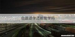 自愿退学还能复学吗
