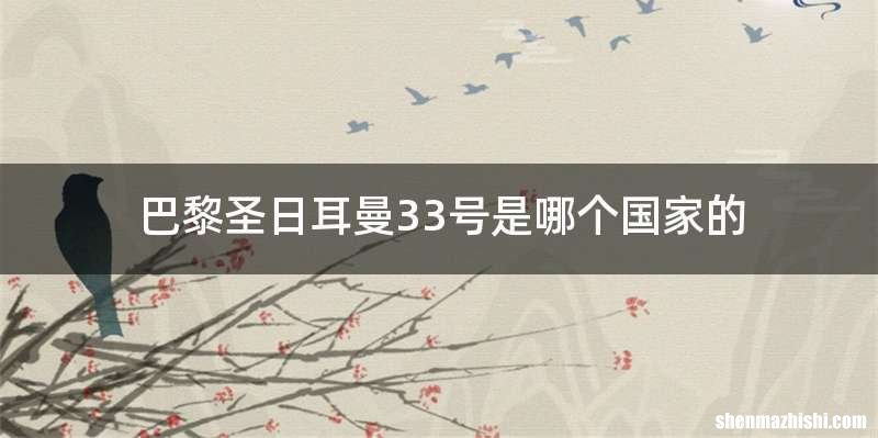 巴黎圣日耳曼33号是哪个国家的