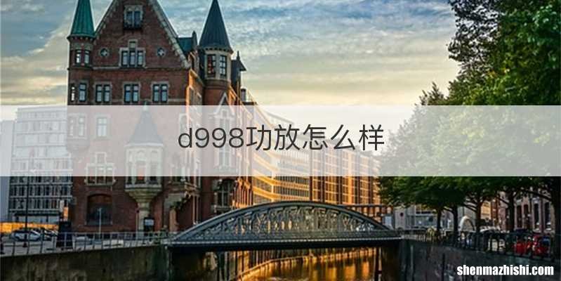 d998功放怎么样