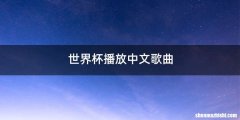 世界杯播放中文歌曲