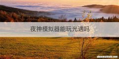 夜神模拟器能玩光遇吗