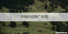 奔驰的经典广告词
