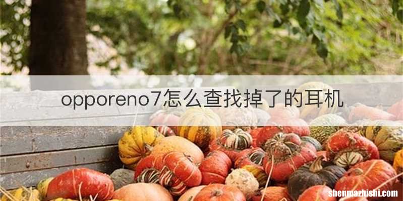 opporeno7怎么查找掉了的耳机