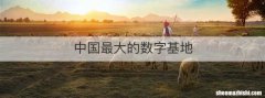 中国最大的数字基地