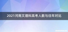 2021河南文理科高考人数与往年对比