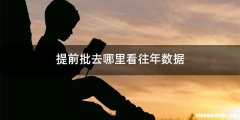 提前批去哪里看往年数据