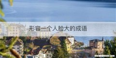 形容一个人脸大的成语