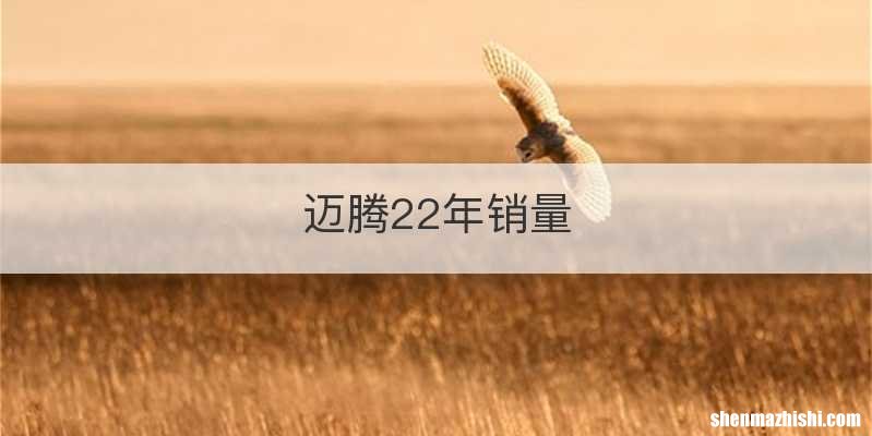 迈腾22年销量
