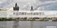 大众迈腾车sd卡读取不了