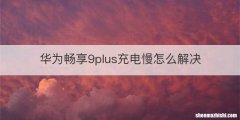 华为畅享9plus充电慢怎么解决