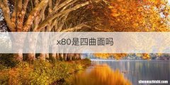 x80是四曲面吗