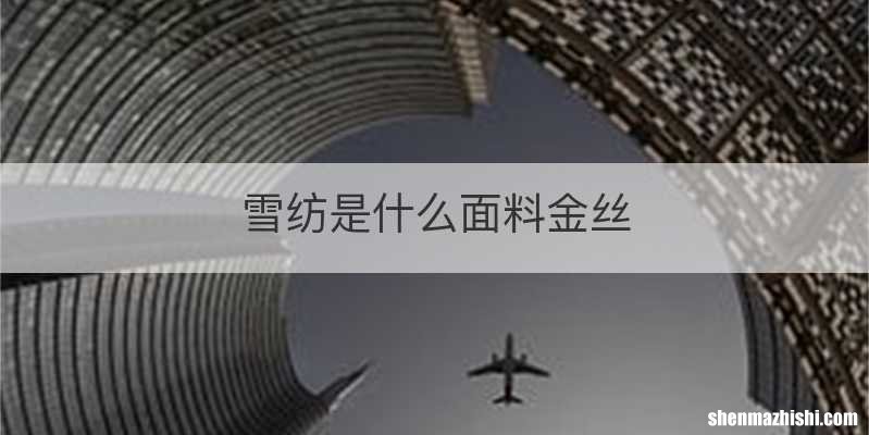 雪纺是什么面料金丝