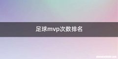 足球mvp次数排名