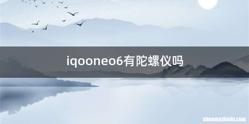 iqooneo6有陀螺仪吗