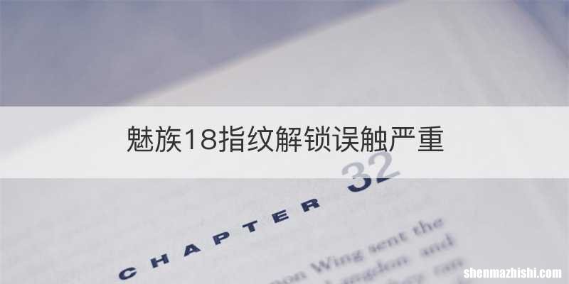 魅族18指纹解锁误触严重