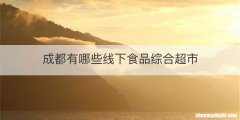 成都有哪些线下食品综合超市