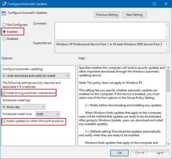 如何在Windows10/8/7中启用或禁用自动更新