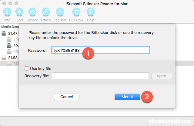 如何在Mac上访问/读取受BitLocker保护的USB驱动器